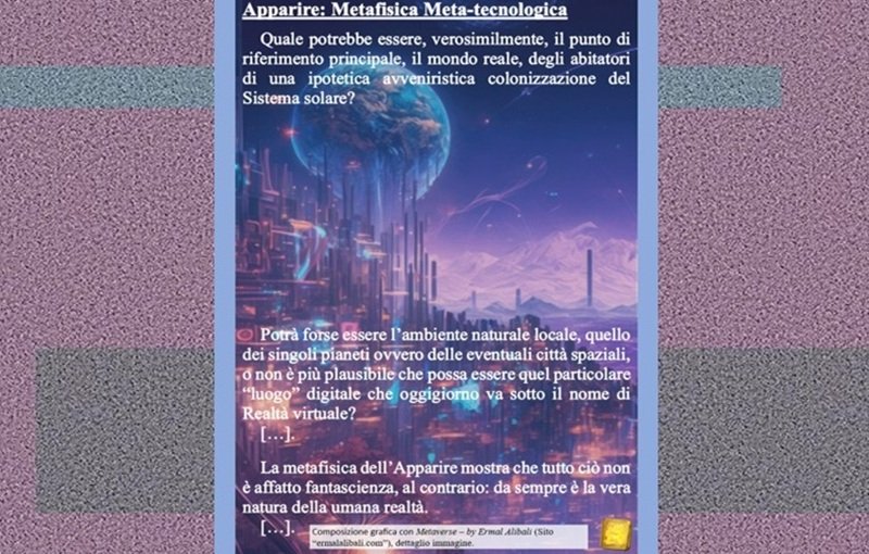 Apparire: Metafisica Meta-tecnologica*