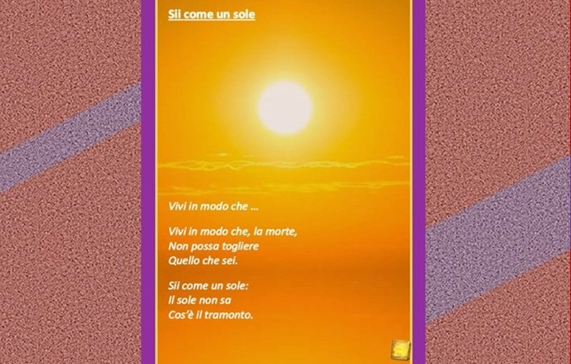 Sii come un sole